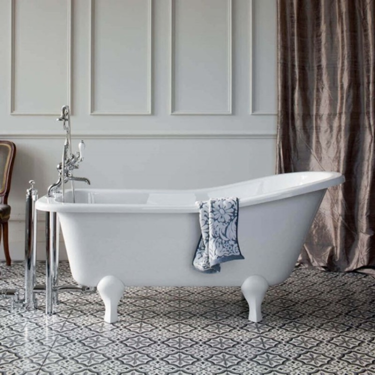 Burlington Buckingham Slipper Bath with Luxury Feet